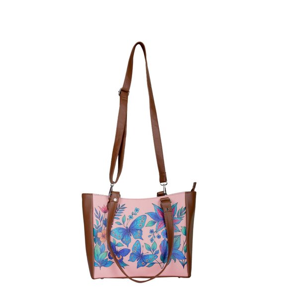 Printed Leather Shoulder Tote Bag for Women–Sling Bag Daily Use Purse for Office - Picture 10 of 10